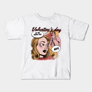 Comic style Valentine day art Kids T-Shirt